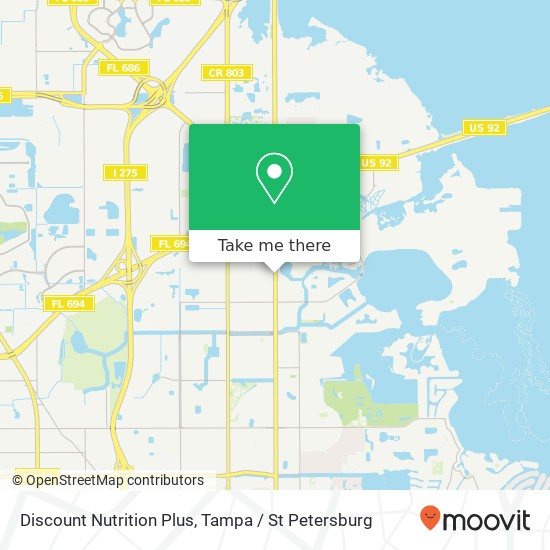 Mapa de Discount Nutrition Plus