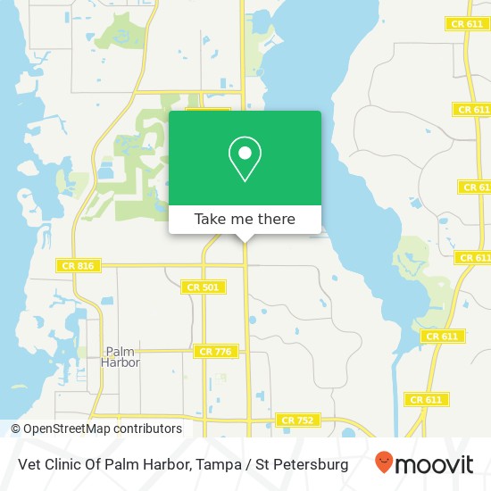 Mapa de Vet Clinic Of Palm Harbor