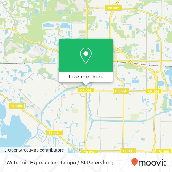 Mapa de Watermill Express Inc