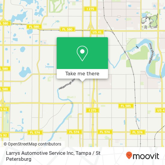 Mapa de Larrys Automotive Service Inc