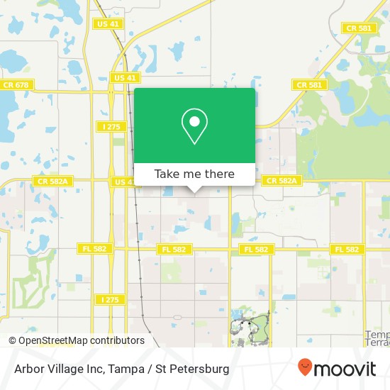 Mapa de Arbor Village Inc