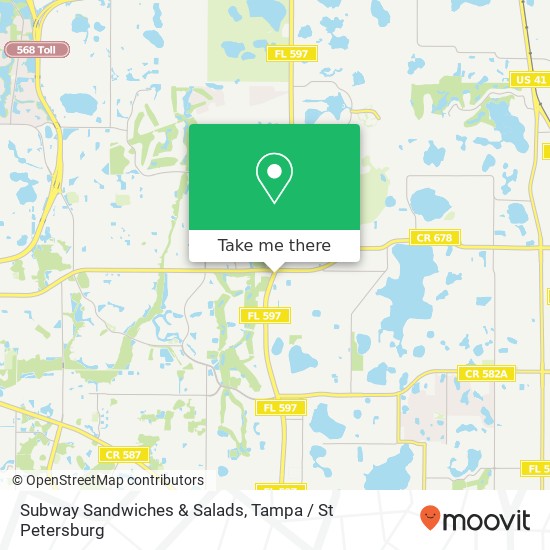 Subway Sandwiches & Salads map