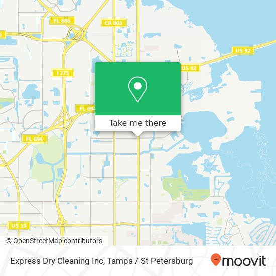 Mapa de Express Dry Cleaning Inc