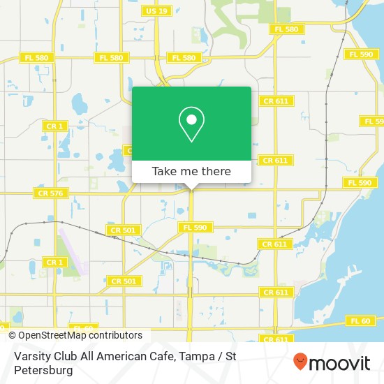 Varsity Club All American Cafe map