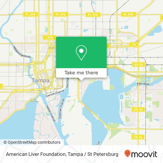 American Liver Foundation map