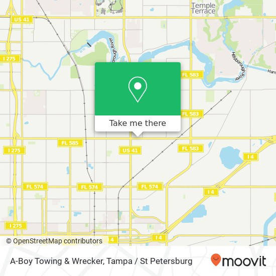 A-Boy Towing & Wrecker map