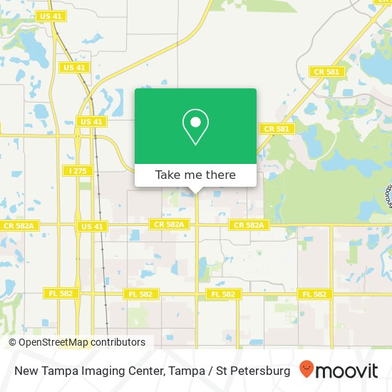 New Tampa Imaging Center map