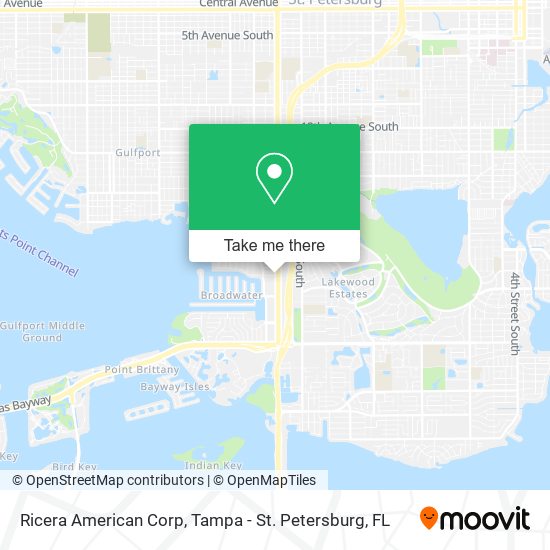 Ricera American Corp map
