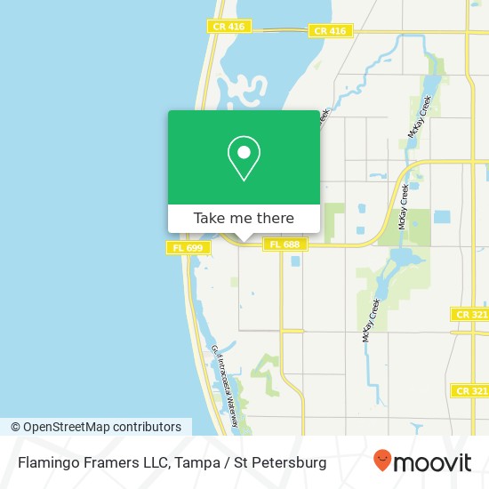 Mapa de Flamingo Framers LLC