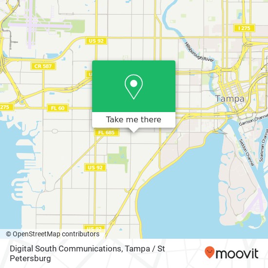Mapa de Digital South Communications