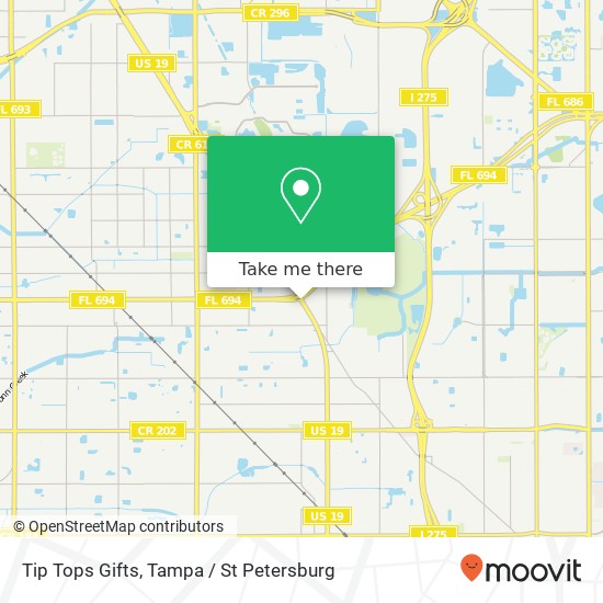 Tip Tops Gifts map