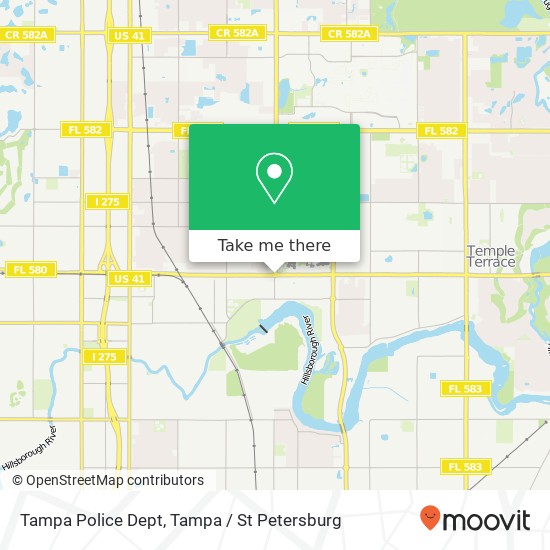 Tampa Police Dept map