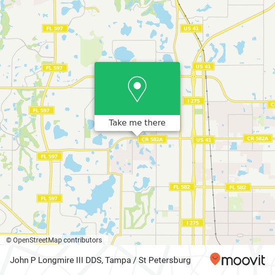 John P Longmire III DDS map