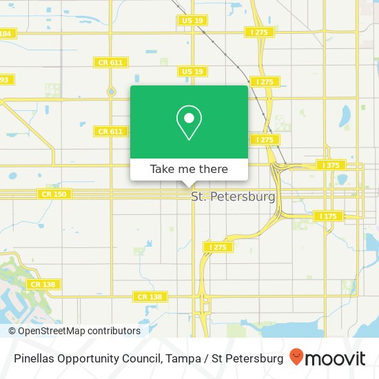 Mapa de Pinellas Opportunity Council