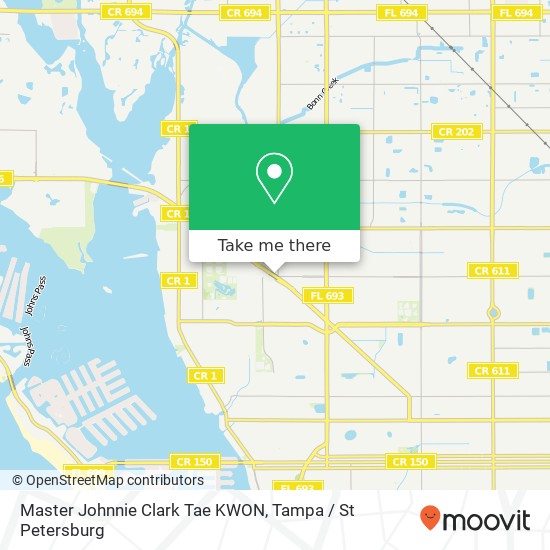 Mapa de Master Johnnie Clark Tae KWON