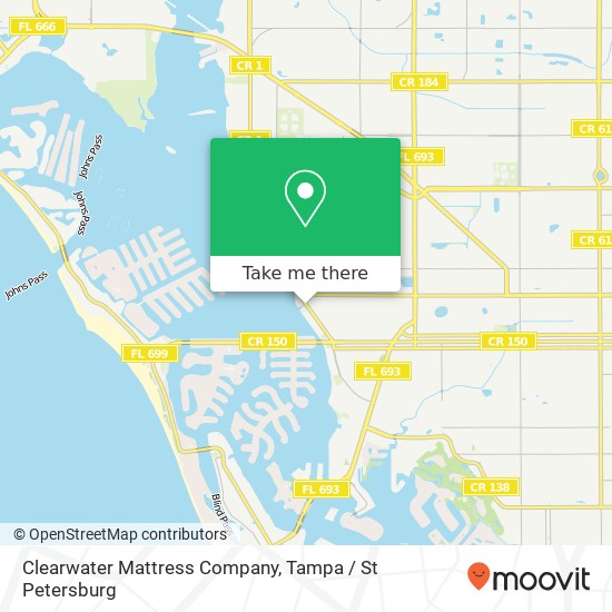 Clearwater Mattress Company map