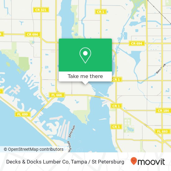 Mapa de Decks & Docks Lumber Co