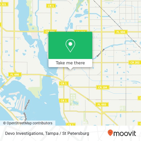 Devo Investigations map