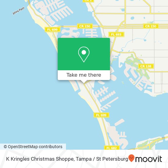 K Kringles Christmas Shoppe map