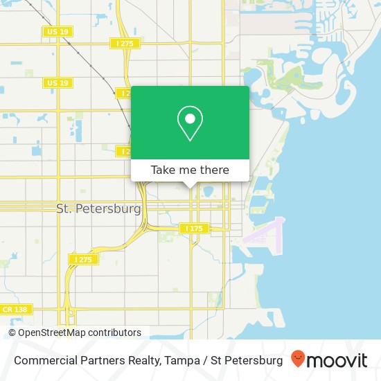 Commercial Partners Realty map