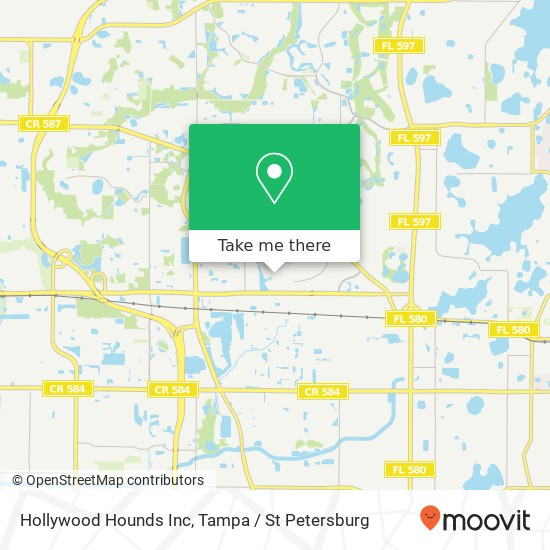 Hollywood Hounds Inc map
