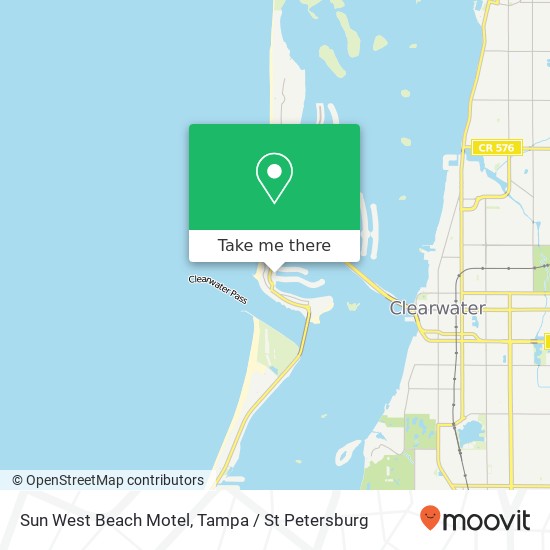 Mapa de Sun West Beach Motel