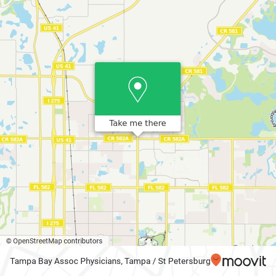 Tampa Bay Assoc Physicians map