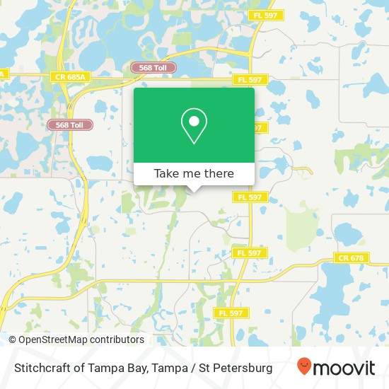 Stitchcraft of Tampa Bay map