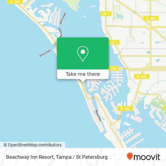 Beachway Inn Resort map