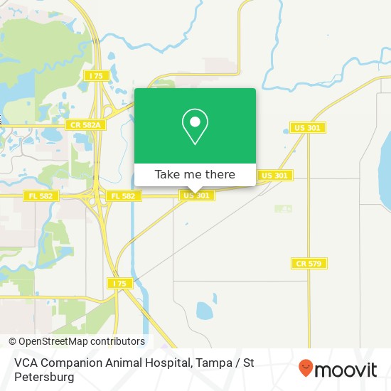 VCA Companion Animal Hospital map