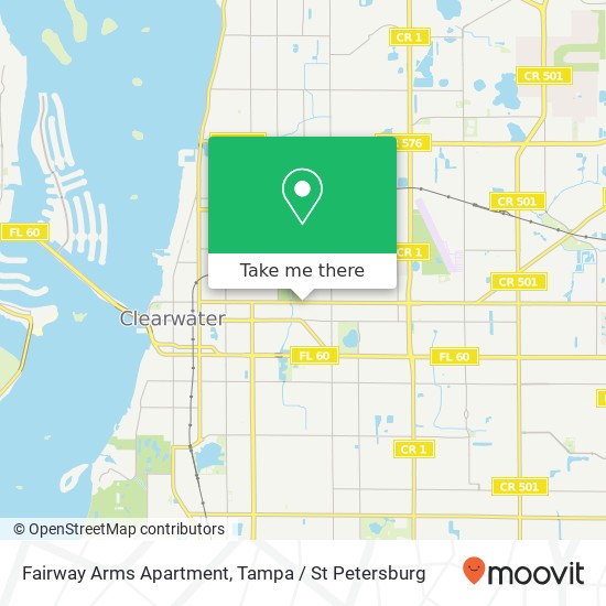 Fairway Arms Apartment map