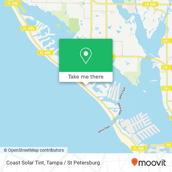 Coast Solar Tint map