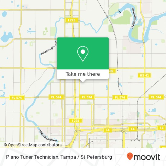 Mapa de Piano Tuner Technician