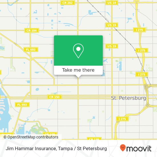 Jim Hammar Insurance map