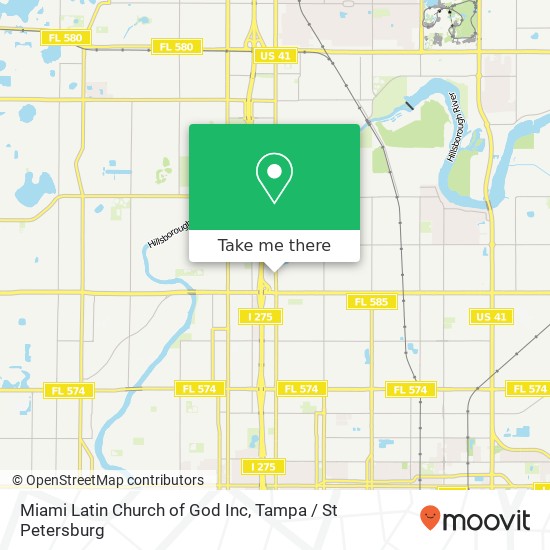 Mapa de Miami Latin Church of God Inc