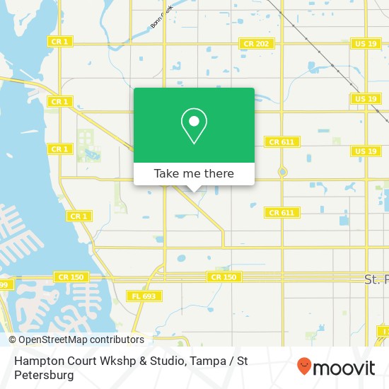 Hampton Court Wkshp & Studio map