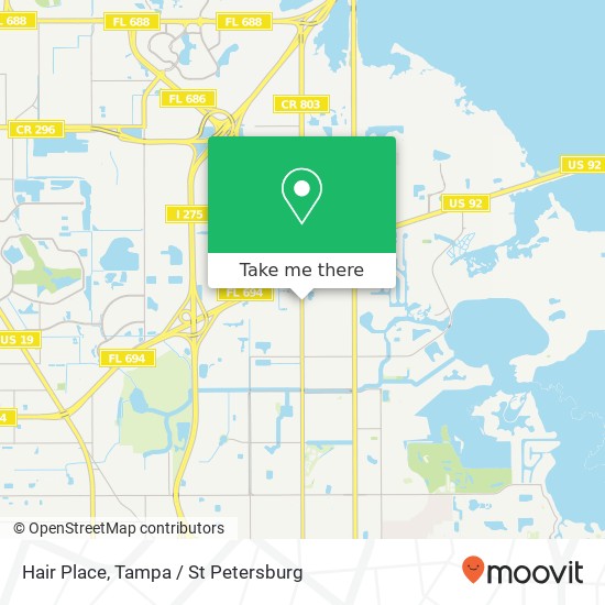 Hair Place map