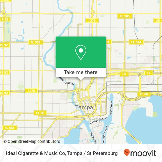 Ideal Cigarette & Music Co map