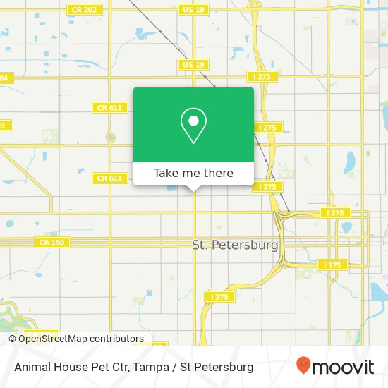 Animal House Pet Ctr map
