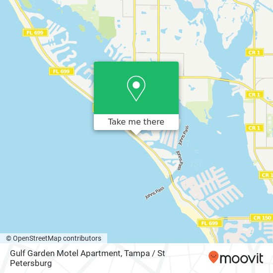 Gulf Garden Motel Apartment map