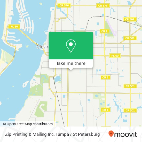 Mapa de Zip Printing & Mailing Inc