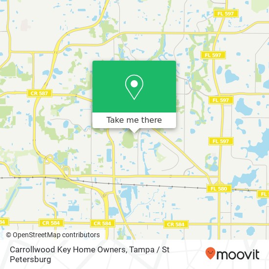 Carrollwood Key Home Owners map