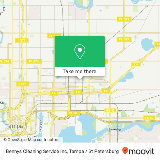 Mapa de Bennys Cleaning Service Inc