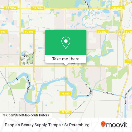 Mapa de People's Beauty Supply