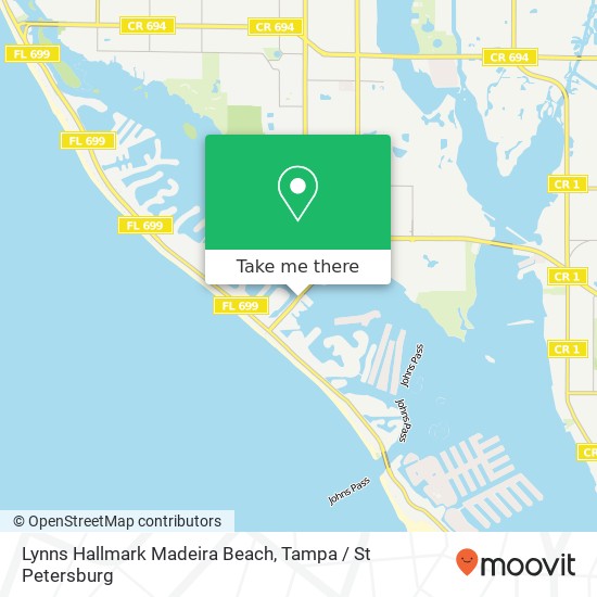 Mapa de Lynns Hallmark Madeira Beach