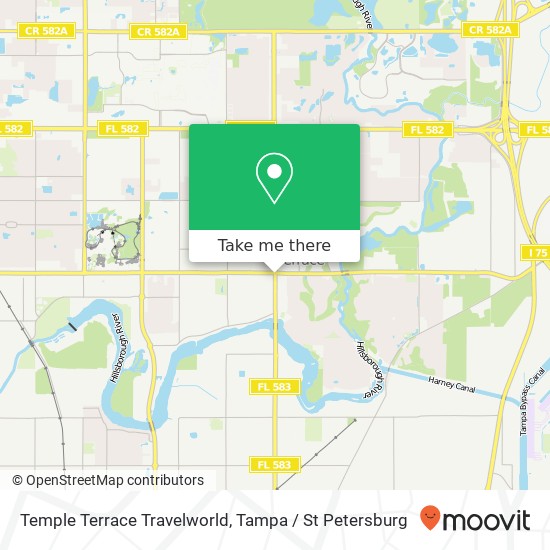 Mapa de Temple Terrace Travelworld