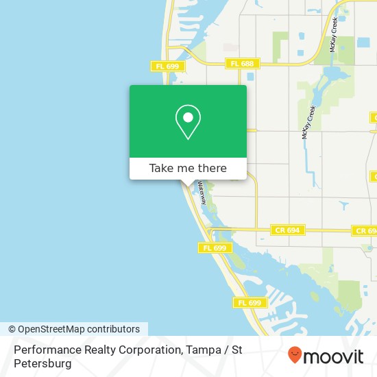 Mapa de Performance Realty Corporation