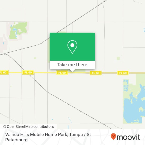 Mapa de Valrico Hills Mobile Home Park