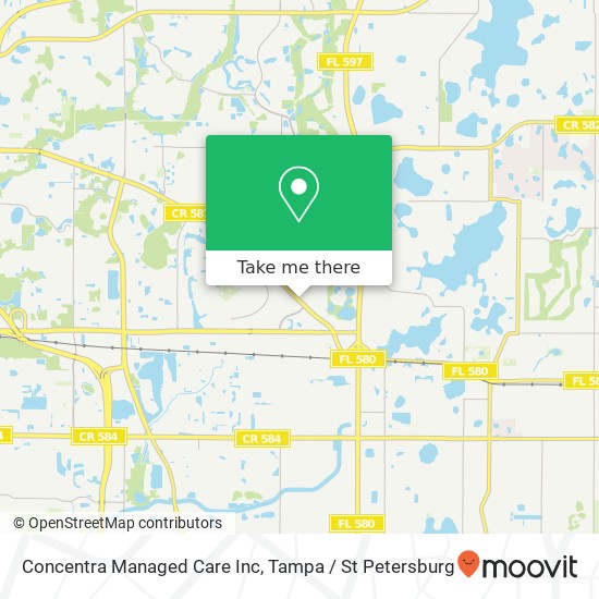 Mapa de Concentra Managed Care Inc