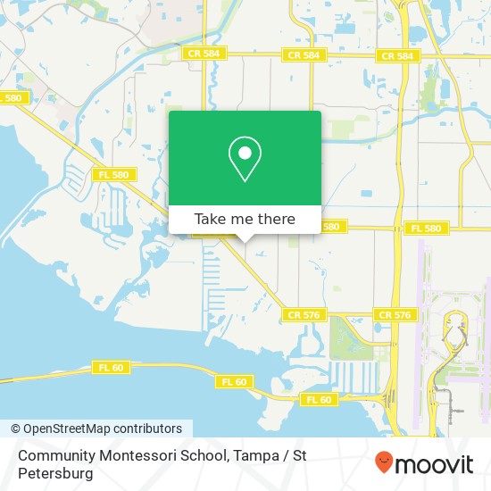 Community Montessori School map